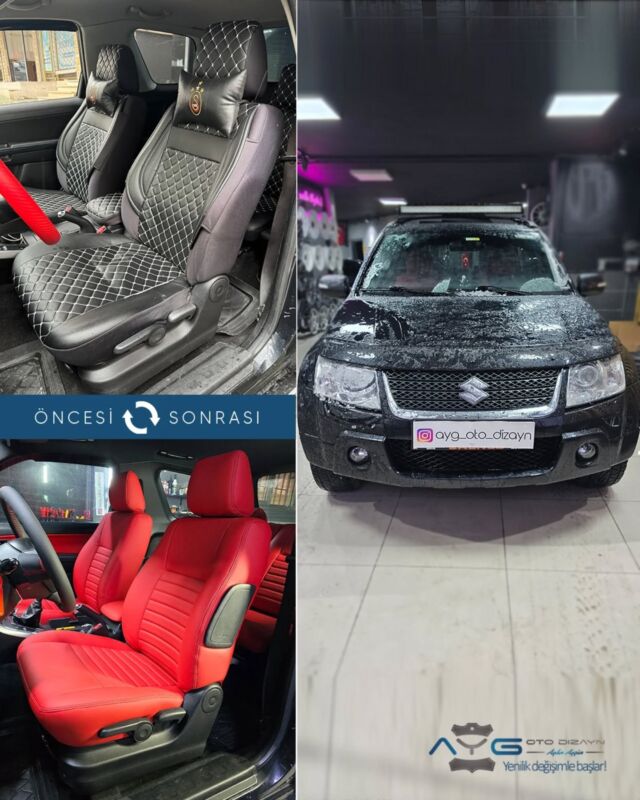 Suzuki Vitara Öncesi-Sonrası
Araç sahibine iyi günlerde kullanmasını diliyoruz.🤗

✅Araçta yapılan işlemler:
➡️Koltuk Kaplama
➡️Kapı Döşemesi Kaplama
➡️Direksiyon Kaplama
➡️Tavan Kaplama
➡️Plastik Aksam Boyama 

💰Fiyat almak için; 0534 968 60 07

Yenilik değişimle başlar!
#suzukivitara #aygotodizayn #otodöşeme #starlight ________________________________________________
🚘 Ayg Oto Dizayn - Profesyonel Oto Deri Döşeme
🌎www.aygotodizayn.com
☎ 0534 968 6007
🏢Ambarlı Mah. Balaban Cad.No:21/A Avcılar/İstanbul