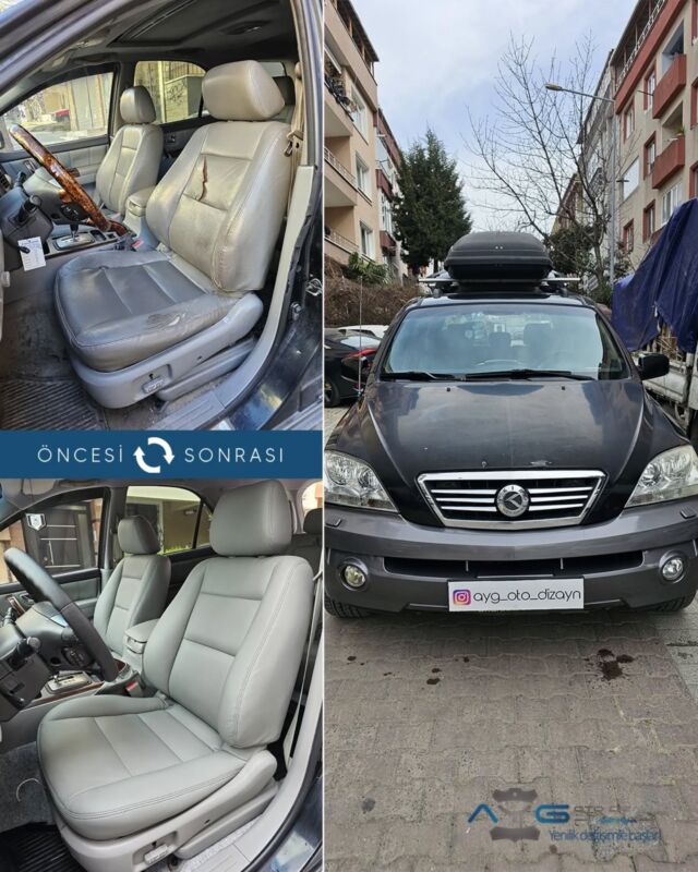 Kia Sorento Öncesi-Sonrası
Araç sahibine iyi günlerde kullanmasını diliyoruz.🤗

✅Araçta yapılan işlemler:
➡️Koltuk Kaplama
➡️Kapı Döşemesi Kaplama
➡️Tavan Kaplama
➡️Taban Halısı Kaplama
➡️Emniyet Kemeri Değişimi
➡️Direksiyon Kaplama
➡️Detaylı İç Temizlik

💰Fiyat almak için; 0534 968 60 07

Yenilik değişimle başlar!
#kiasorento #aygotodizayn #otodöşeme #starlight ________________________________________________
🚘 Ayg Oto Dizayn - Profesyonel Oto Deri Döşeme
🌎www.aygotodizayn.com
☎ 0534 968 6007
🏢Ambarlı Mah. Balaban Cad.No:21/A Avcılar/İstanbul