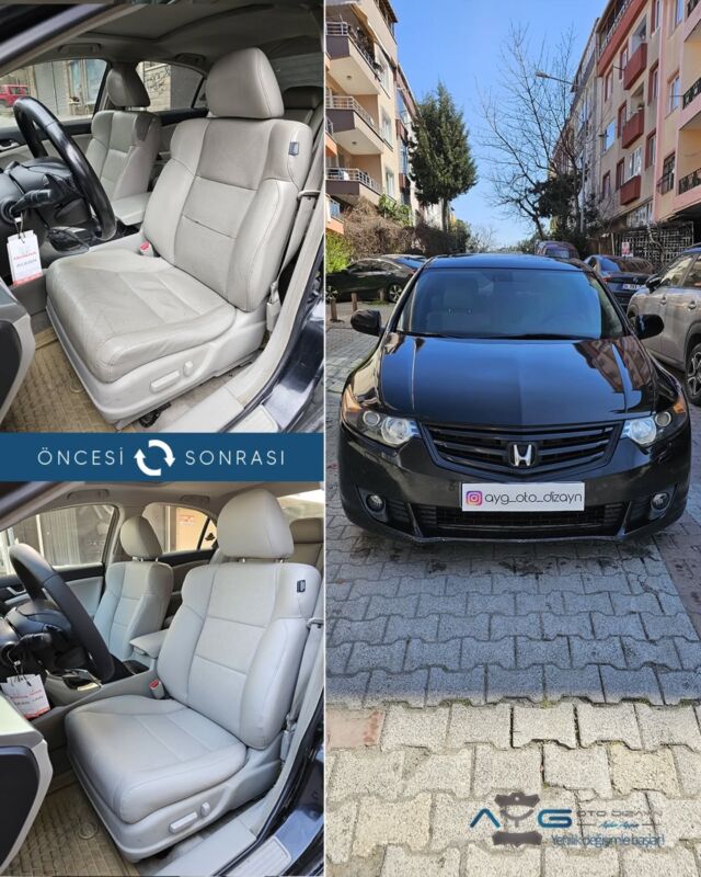 Honda Accord Öncesi-Sonrası
Araç sahibine iyi günlerde kullanmasını diliyoruz.🤗

✅Araçta yapılan işlemler:
➡️Koltuk Kaplama
➡️Kapı Döşemesi Kaplama
➡️Tavan Kaplama
➡️Plastik Akşam Boyama
➡️Direksiyon Kaplama

💰Fiyat almak için; 0534 968 60 07

Yenilik değişimle başlar!
#hondaaccord #aygotodizayn #otodöşeme #starlight ________________________________________________
🚘 Ayg Oto Dizayn - Profesyonel Oto Deri Döşeme
🌎www.aygotodizayn.com
☎ 0534 968 6007
🏢Ambarlı Mah. Balaban Cad.No:21/A Avcılar/İstanbul