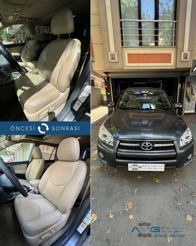 Toyota Rav4 Öncesi - Sonrası
Araç sahibine iyi günlerde kullanmasını diliyoruz.🤗
✅Araçta yapılan işlemler:
➡️Koltuk Kaplama
➡️Kapı Döşemesi Kaplama
➡️Direksiyon Kaplama
➡️İç Detaylı Temizlik

💰Fiyat almak için; 0534 968 60 07

Yenilik değişimle başlar!
#toyotarav4  #aygotodizayn #otodöşeme #starlight ________________________________________________
🚘 Ayg Oto Dizayn - Profesyonel Oto Deri Döşeme
🌎www.aygotodizayn.com
☎ 0534 968 6007
🏢Ambarlı Mah. Balaban Cad.No:21/A Avcılar/İstanbul