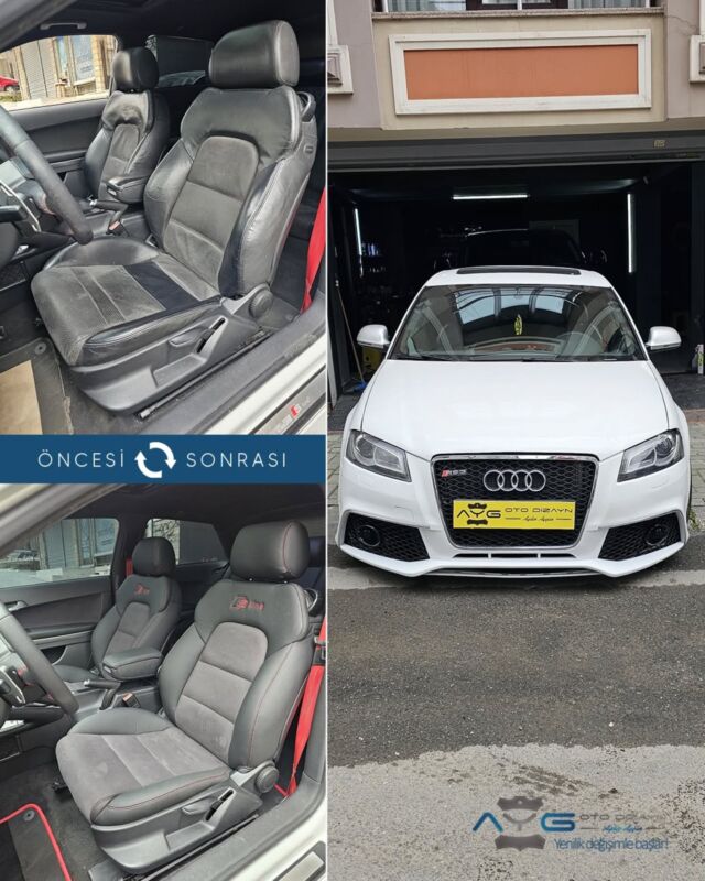 Audi A3 Öncesi-Sonrası
Araç sahibine iyi günlerde kullanmasını diliyoruz.🤗

✅Araçta yapılan işlemler:
➡️Koltuk Kaplama
➡️Kapı Döşemesi Kaplama
➡️Direksiyon Kaplama
➡️Plastik Aksam Boyama
➡️Araca özel paspas

💰Fiyat almak için; 0534 968 60 07

Yenilik değişimle başlar!
#audia3 #aygotodizayn #otodöşeme #starlight ________________________________________________
🚘 Ayg Oto Dizayn - Profesyonel Oto Deri Döşeme
🌎www.aygotodizayn.com
☎ 0534 968 6007
🏢Ambarlı Mah. Balaban Cad.No:21/A Avcılar/İstanbul