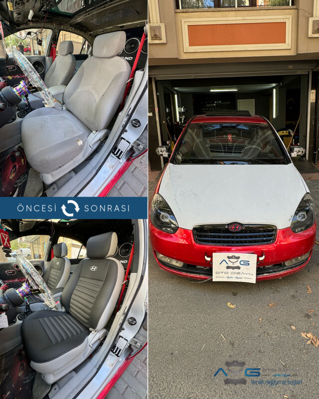 Hyundai Accent Era Öncesi - Sonrası
Araç sahibine iyi günlerde kullanmasını diliyoruz.🤗

✅Araçta yapılan işlemler:
➡️Koltuk Kaplama
➡️Starlight ( Yıldız Tavan)

💰Fiyat almak için; 0534 968 60 07

Yenilik değişimle başlar!
#hyundaiera #aygotodizayn #otodöşeme #starlight ________________________________________________
🚘 Ayg Oto Dizayn - Profesyonel Oto Deri Döşeme
🌎www.aygotodizayn.com
☎ 0534 968 6007
🏢Ambarlı Mah. Balaban Cad.No:21/A Avcılar/İstanbul