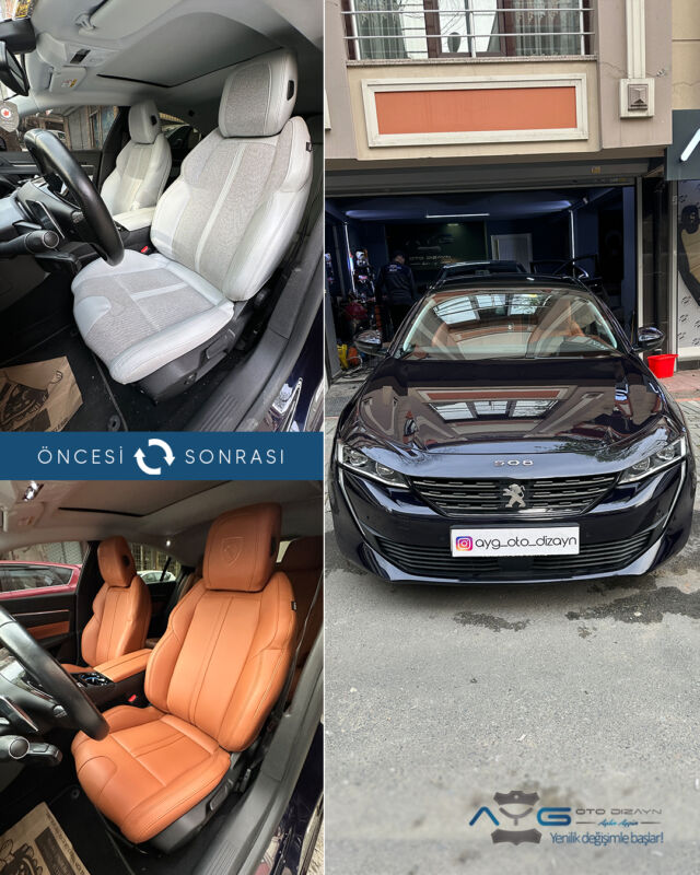 Peugeot 508 Öncesi - Sonrası
Araç sahibine iyi günlerde kullanmasını diliyoruz.🤗
✅Araçta yapılan işlemler:
➡️Koltuk Kaplama
➡️Kapı Döşemesi Kaplama
💰Fiyat almak için; 0534 968 60 07
Yenilik değişimle başlar!
#Peugeot508  #aygotodizayn #otodöşeme #starlight ________________________________________________
🚘 Ayg Oto Dizayn - Profesyonel Oto Deri Döşeme
🌎www.aygotodizayn.com
☎ 0534 968 6007
🏢Ambarlı Mah. Balaban Cad.No:21/A Avcılar/İstanbul