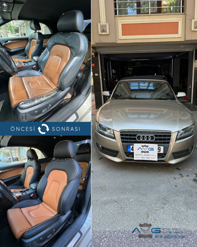 Audi A5 Öncesi - Sonrası
Araç sahibine iyi günlerde kullanmasını diliyoruz.🤗
✅Araçta yapılan işlemler:
➡️Koltuk Kaplama
➡️Kapı Döşemesi Kaplama

💰Fiyat almak için; 0534 968 60 07

Yenilik değişimle başlar!
#audia5cabrio #aygotodizayn #otodöşeme #starlight ________________________________________________
🚘 Ayg Oto Dizayn - Profesyonel Oto Deri Döşeme
🌎www.aygotodizayn.com
☎ 0534 968 6007
🏢Ambarlı Mah. Balaban Cad.No:21/A Avcılar/İstanbul