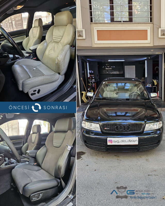 Audi  S4 Öncesi - Sonrası
Araç sahibine iyi günlerde kullanmasını diliyoruz.🤗
✅Araçta yapılan işlemler:
➡️Koltuk Döşeme
➡️Kapı Döşemesi Kaplama
➡️Siyah Alcantra Tavan Kaplama
➡️Plastik Aksam Boyama
➡️Direksiyon Kaplama
💰Fiyat almak için; 0534 968 60 07
Yenilik değişimle başlar!
#audis4 #aygotodizayn #otodöşeme #starlight _______________________________________________
🚘 Ayg Oto Dizayn - Profesyonel Oto Deri Döşeme
🌎www.aygotodizayn.com
☎ 0534 968 6007
🏢Ambarlı Mah. Balaban Cad.No:21/A Avcılar/İstanbul