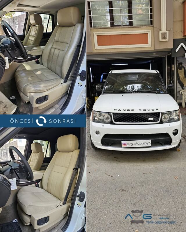 Range Rover Öncesi - Sonrası
Araç sahibine iyi günlerde kullanmasını diliyoruz.🤗
✅Araçta yapılan işlemler:
➡️Koltuk Döşeme
➡️Siyah Tavan Kaplama
➡️Direksiyon Kaplama
➡️Plastik Aksam Boyama 
💰Fiyat almak için; 0534 968 60 07
Yenilik değişimle başlar!
#rangerover #aygotodizayn #otodöşeme #starlight _______________________________________________
🚘 Ayg Oto Dizayn - Profesyonel Oto Deri Döşeme
🌎www.aygotodizayn.com
☎ 0534 968 6007
🏢Ambarlı Mah. Balaban Cad.No:21/A Avcılar/İstanbul