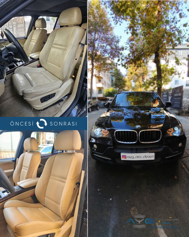 Bmw X5 Öncesi - Sonrası
Araç sahibine iyi günlerde kullanmasını diliyoruz.🤗
✅Araçta yapılan işlemler:
➡️Koltuk Döşeme
➡️Kapı Döşemesi Kaplama
➡️Tavan Kaplama
➡️Direksiyon Kaplama
💰Fiyat almak için; 0534 968 60 07
Yenilik değişimle başlar!
#bmwx5  #aygotodizayn #otodöşeme #starlight _______________________________________________
🚘 Ayg Oto Dizayn - Profesyonel Oto Deri Döşeme
🌎www.aygotodizayn.com
☎ 0534 968 6007
🏢Ambarlı Mah. Balaban Cad.No:21/A Avcılar/İstanbul