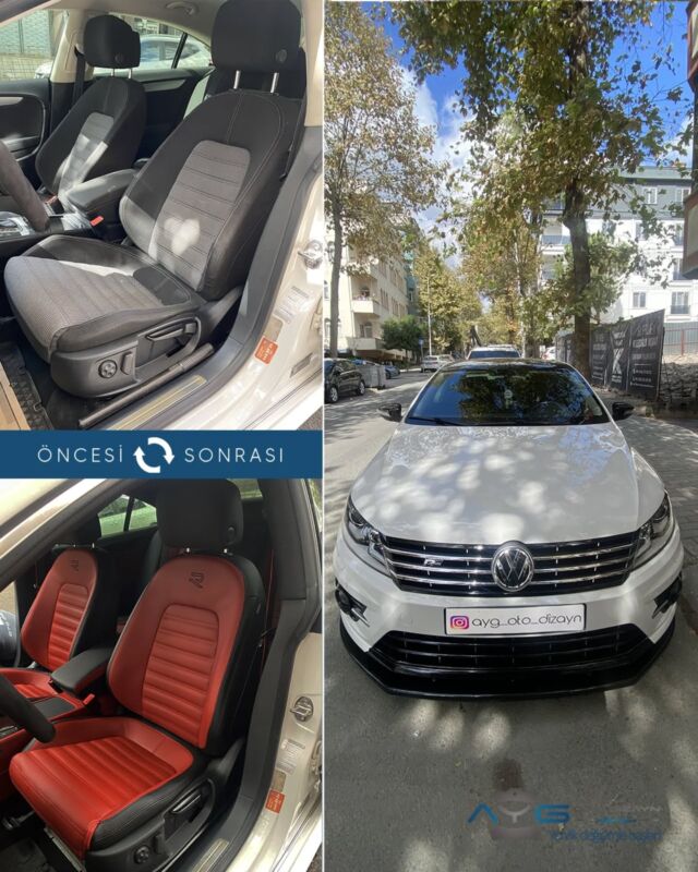 Volkswagen CC Öncesi - Sonrası
Araç sahibine iyi günlerde kullanmasını diliyoruz.🤗

✅Araçta yapılan işlemler:
➡️Koltuk Döşeme 
➡️Kapı Döşemesi Kaplama
➡️Tavan Siyaha Dönüşüm
➡️Ambiyans Aydınlatma
➡️Taban Ses Yalıtımı
➡️Renkli Emniyet Kemeri
➡️Koltuk ısıtma
➡️Plastik Aksam Boyama
➡️Maun Kaplama
➡️Torpido Renk Değişimi

💰Fiyat almak için; 0534 968 60 07
Yenilik değişimle başlar!
_______________________________________________
🚘 Ayg Oto Dizayn - Profesyonel Oto Deri Döşeme
🌎www.aygotodizayn.com
☎ 0534 968 6007
🏢Ambarlı Mah. Balaban Cad.No:21/A Avcılar/İstanbul