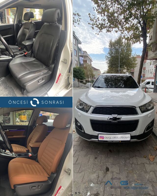 Chevrolet Captiva Öncesi - Sonrası
Araç sahibine iyi günlerde kullanmasını diliyoruz.🤗

✅Araçta yapılan işlemler:
➡️Koltuk Döşeme 
➡️Kapı Döşemesi Kaplama
➡️Ambiyans Aydınlatma
➡️Araca özel yan basamak
➡️Araca özel spoyler

💰Fiyat almak için; 0534 968 60 07
Yenilik değişimle başlar!
_______________________________________________
🚘 Ayg Oto Dizayn - Profesyonel Oto Deri Döşeme
🌎www.aygotodizayn.com
☎ 0534 968 6007
🏢Ambarlı Mah. Balaban Cad.No:21/A Avcılar/İstanbul