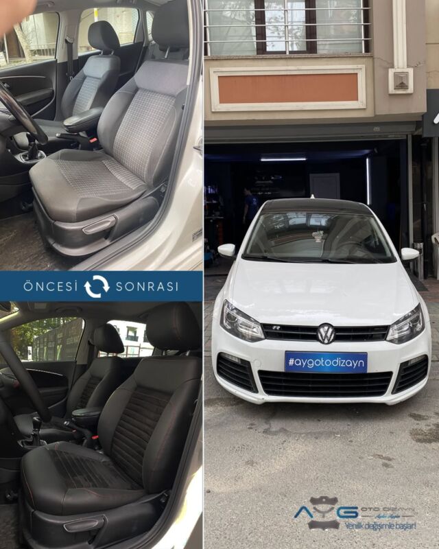 Volkswagen Polo Öncesi - Sonrası
Araç sahibine iyi günlerde kullanmasını diliyoruz.🤗

✅Araçta yapılan işlemler:
➡️Koltuk Döşeme 
➡️Kapı Döşemesi Kaplama
➡️Direksiyon Kaplama
➡️Tavan Kaplama

💰Fiyat almak için; 0534 968 60 07
Yenilik değişimle başlar!
_______________________________________________
🚘 Ayg Oto Dizayn - Profesyonel Oto Deri Döşeme
🌎www.aygotodizayn.com
☎ 0534 968 6007
🏢Ambarlı Mah. Balaban Cad.No:21/A Avcılar/İstanbul