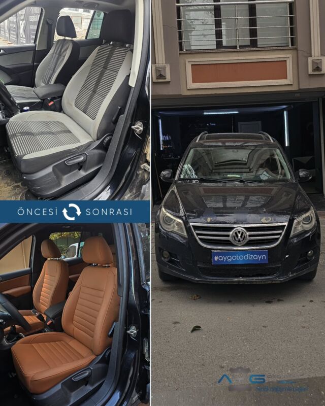 Volkswagen Tiguan Öncesi - Sonrası
Araç sahibine iyi günlerde kullanmasını diliyoruz.🤗

✅Araçta yapılan işlemler:
➡️Koltuk Döşeme
➡️Kapı Döşemesi kaplama
➡️Direksiyon Kaplama
➡️Detaylı Temizlik
➡️Tavan Siyaha Dönüşüm

💰Fiyat almak için; 0534 968 60 07
Yenilik değişimle başlar!
_______________________________________________
🚘 Ayg Oto Dizayn - Profesyonel Oto Deri Döşeme
🌎www.aygotodizayn.com
☎ 0534 968 6007
🏢Ambarlı Mah. Balaban Cad.No:21/A Avcılar/İstanbul