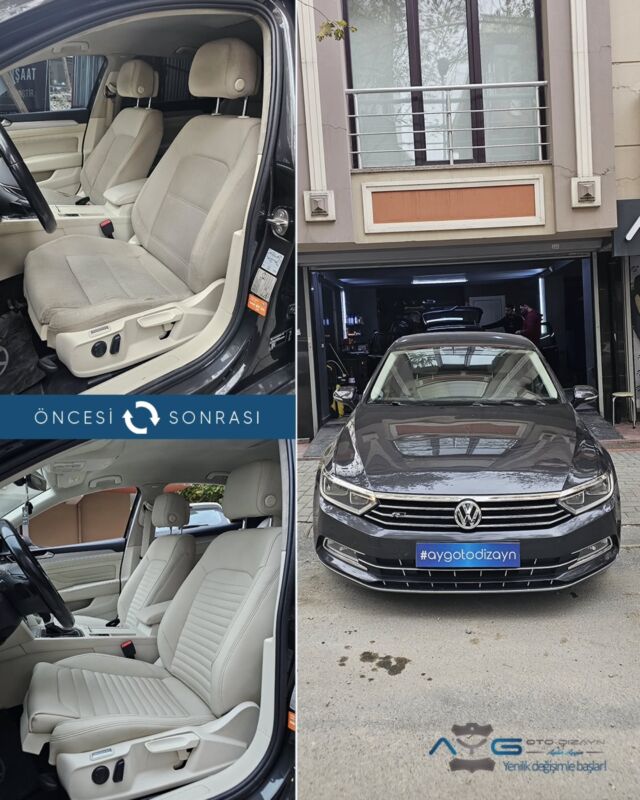 Volkswagen Passat Öncesi - Sonrası
Araç sahibine iyi günlerde kullanmasını diliyoruz.🤗

✅Araçta yapılan işlemler:
➡️Koltuk Döşeme 
➡️Kapı Döşemesi Kaplama
➡️Emniyet Kemeri Değişimi

💰Fiyat almak için; 0534 968 60 07
Yenilik değişimle başlar!
_______________________________________________
🚘 Ayg Oto Dizayn - Profesyonel Oto Deri Döşeme
🌎www.aygotodizayn.com
☎ 0534 968 6007
🏢Ambarlı Mah. Balaban Cad.No:21/A Avcılar/İstanbul