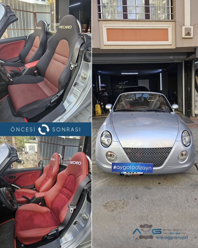 Daihatsu Copen Öncesi - Sonrası
Araç sahibine iyi günlerde kullanmasını diliyoruz.🤗

✅Araçta yapılan işlemler:
➡️Koltuk Döşeme
➡️Kapı Döşemesi Kaplama
➡️Emniyet Kemeri Değişimi
➡️Direksiyon Kaplama

💰Fiyat almak için; 0534 968 60 07
Yenilik değişimle başlar!
_______________________________________________
🚘 Ayg Oto Dizayn - Profesyonel Oto Deri Döşeme
🌎www.aygotodizayn.com
☎ 0534 968 6007
🏢Ambarlı Mah. Balaban Cad.No:21/A Avcılar/İstanbul