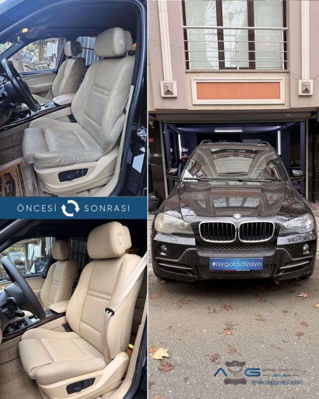 Bmw X5 Öncesi - Sonrası
Araç sahibine iyi günlerde kullanmasını diliyoruz.🤗

✅Araçta yapılan işlemler:
➡️Koltuk Döşeme
➡️Kapı Döşemesi kaplama
➡️Direksiyon Kaplama
➡️Tavan Kaplama

💰Fiyat almak için; 0534 968 60 07
Yenilik değişimle başlar!
_______________________________________________
🚘 Ayg Oto Dizayn - Profesyonel Oto Deri Döşeme
🌎www.aygotodizayn.com
☎ 0534 968 6007
🏢Ambarlı Mah. Balaban Cad.No:21/A Avcılar/İstanbul
