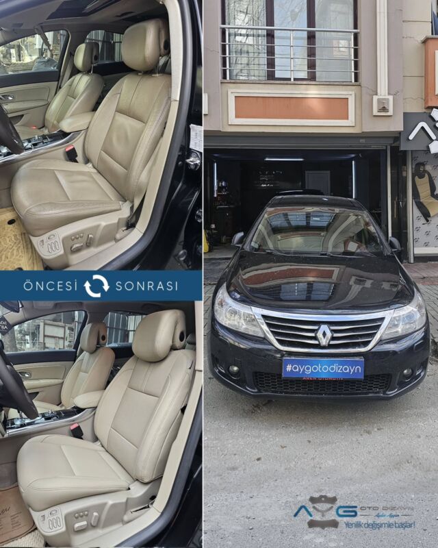 Renault Latitude Öncesi - Sonrası
Araç sahibine iyi günlerde kullanmasını diliyoruz.🤗

✅Araçta yapılan işlemler:
➡️Koltuk Döşeme 
➡️Kapı Döşemesi Kaplama
➡️Taban Halısı Temizliği
➡️Tavan Kaplama
➡️Direksiyon Kaplama
➡️Araca Özel Eva Paspas
➡️Plastik Aksam Boyama

💰Fiyat almak için; 0534 968 60 07
Yenilik değişimle başlar!
_______________________________________________
🚘 Ayg Oto Dizayn - Profesyonel Oto Deri Döşeme
🌎www.aygotodizayn.com
☎ 0534 968 6007
🏢Ambarlı Mah. Balaban Cad.No:21/A Avcılar/İstanbul