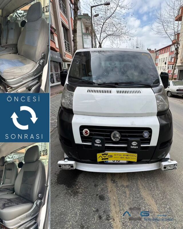 Fiat Ducato Çekici Öncesi - Sonrası
Araç sahibine iyi günlerde kullanmasını diliyoruz.🤗

✅Araçta yapılan işlemler:
➡️Koltuk Kaplama
➡️Kapı Döşemesi Kaplama
➡️Tavan Kaplama

💰Fiyat almak için; 0534 968 60 07

Yenilik değişimle başlar!
#fiatducato #aygotodizayn #otodöşeme #starlight ________________________________________________
🚘 Ayg Oto Dizayn - Profesyonel Oto Deri Döşeme
🌎www.aygotodizayn.com
☎ 0534 968 6007
🏢Ambarlı Mah. Balaban Cad.No:21/A Avcılar/İstanbul