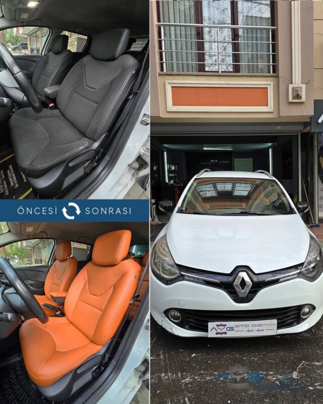 Renault Clio Öncesi-Sonrası
Araç sahibine iyi günlerde kullanmasını diliyoruz.🤗

✅Araçta yapılan işlemler:
➡️Koltuk Kaplama

💰Fiyat almak için; 0534 968 60 07

Yenilik değişimle başlar!
#renaultclio #aygotodizayn #otodöşeme #starlight ________________________________________________
🚘 Ayg Oto Dizayn - Profesyonel Oto Deri Döşeme
🌎www.aygotodizayn.com
☎ 0534 968 6007
🏢Ambarlı Mah. Balaban Cad.No:21/A Avcılar/İstanbul