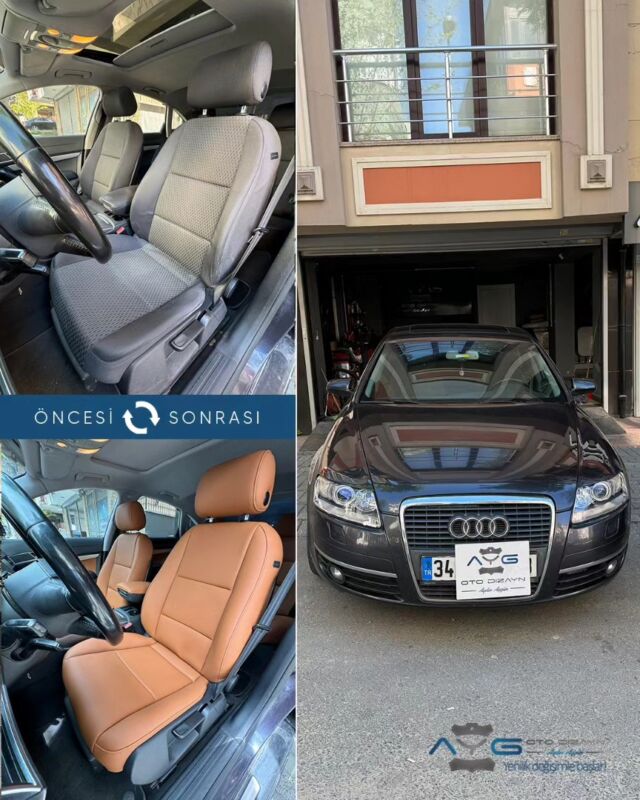 Audi A6 Öncesi - Sonrası
Araç sahibine iyi günlerde kullanmasını diliyoruz.🤗

✅Araçta yapılan işlemler:
➡️Koltuk Kaplama
➡️Kapı Döşemesi Kaplama

💰Fiyat almak için; 0534 968 60 07

Yenilik değişimle başlar!
#audia6 #aygotodizayn #otodöşeme #starlight ________________________________________________
🚘 Ayg Oto Dizayn - Profesyonel Oto Deri Döşeme
🌎www.aygotodizayn.com
☎ 0534 968 6007
🏢Ambarlı Mah. Balaban Cad.No:21/A Avcılar/İstanbul