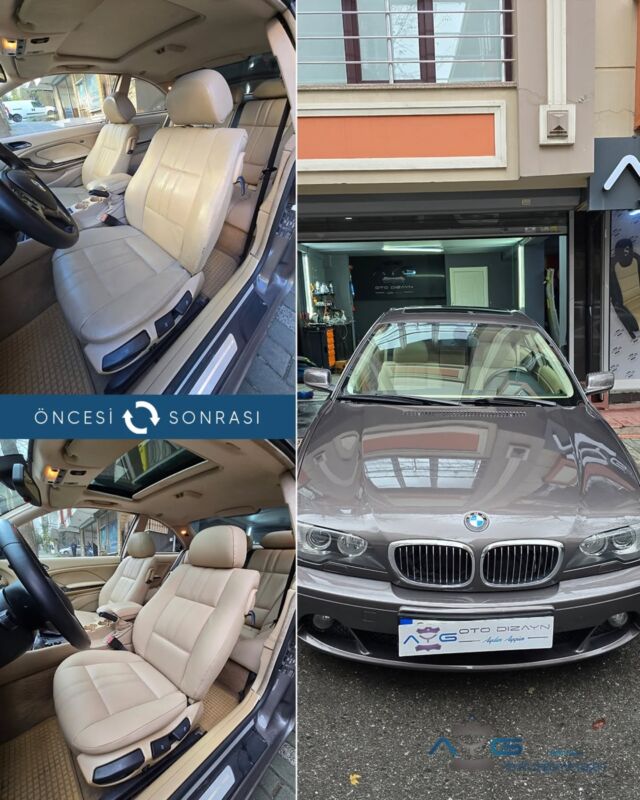 BMW 3 Serisi Öncesi-Sonrası
Araç sahibine iyi günlerde kullanmasını diliyoruz.🤗

✅Araçta yapılan işlemler:
➡️Koltuk Kaplama
➡️Kapı Döşemesi Kaplama
➡️Direksiyon Kaplama
➡️Plastik Aksam Boyama

💰Fiyat almak için; 0534 968 60 07

Yenilik değişimle başlar!
#bmw3serisi #bmwe46 #aygotodizayn #otodöşeme #starlight ________________________________________________
🚘 Ayg Oto Dizayn - Profesyonel Oto Deri Döşeme
🌎www.aygotodizayn.com
☎ 0534 968 6007
🏢Ambarlı Mah. Balaban Cad.No:21/A Avcılar/İstanbul