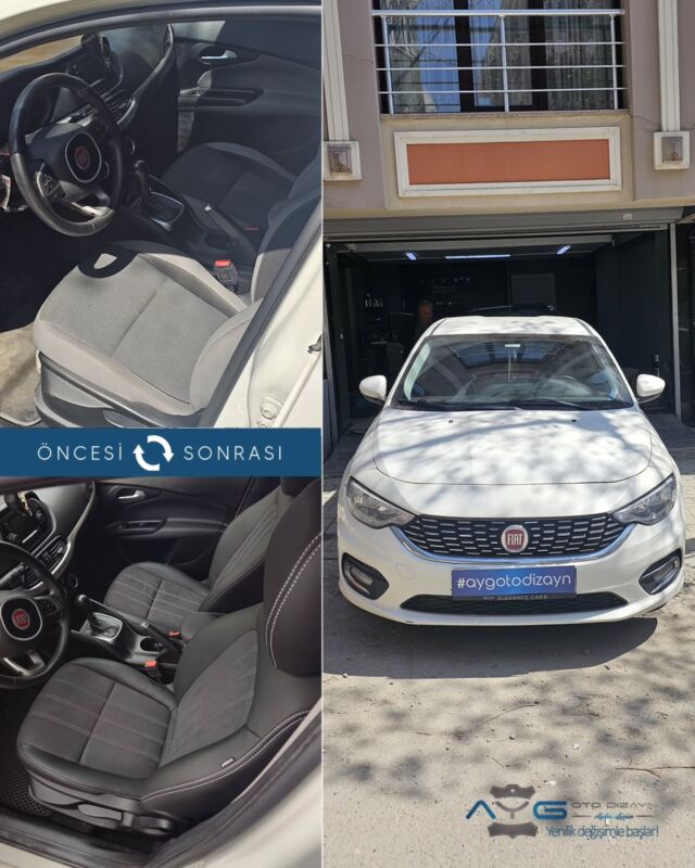 Fiat Egea Öncesi - Sonrası
Araç sahibine iyi günlerde kullanmasını diliyoruz.🤗

✅Araçta yapılan işlemler:
➡️Koltuk Döşeme 
➡️Kapı Döşemesi Kaplama

💰Fiyat almak için; 0534 968 60 07
Yenilik değişimle başlar!
_______________________________________________
🚘 Ayg Oto Dizayn - Profesyonel Oto Deri Döşeme
🌎www.aygotodizayn.com
☎ 0534 968 6007
🏢Ambarlı Mah. Balaban Cad.No:21/A Avcılar/İstanbul