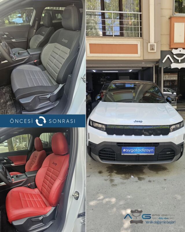 Jeep Compass 0 km Öncesi - Sonrası
Araç sahibine iyi günlerde kullanmasını diliyoruz.🤗

✅Araçta yapılan işlemler:
➡️Koltuk Döşeme
➡️Kapı Döşemesi Kaplama

💰Fiyat almak için; 0534 968 60 07
Yenilik değişimle başlar!
_______________________________________________
🚘 Ayg Oto Dizayn - Profesyonel Oto Deri Döşeme
🌎www.aygotodizayn.com
☎ 0534 968 6007
🏢Ambarlı Mah. Balaban Cad.No:21/A Avcılar/İstanbul
