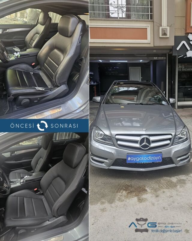 Mercedes C Serisi Öncesi - Sonrası
Araç sahibine iyi günlerde kullanmasını diliyoruz.🤗

✅Araçta yapılan işlemler:
➡️Ön İki Koltuk Döşeme
➡️Direksiyon Kaplama
➡️Arka Tampon Boyama
➡️Pasta Cila - Boya Koruma

💰Fiyat almak için; 0534 968 60 07
Yenilik değişimle başlar!
_______________________________________________
🚘 Ayg Oto Dizayn - Profesyonel Oto Deri Döşeme
🌎www.aygotodizayn.com
☎ 0534 968 6007
🏢Ambarlı Mah. Balaban Cad.No:21/A Avcılar/İstanbul
