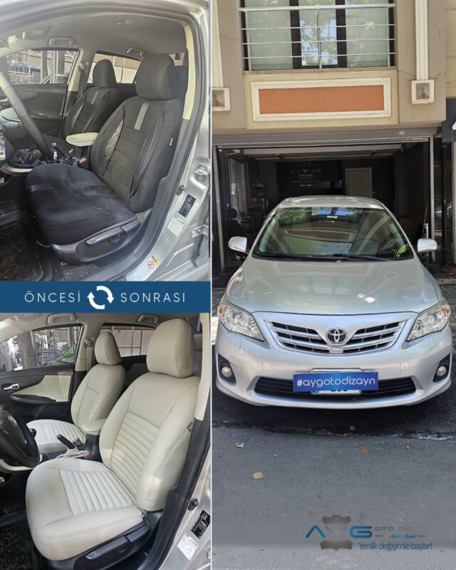 Toyota Corolla Öncesi - Sonrası
Araç sahibine iyi günlerde kullanmasını diliyoruz.🤗

✅Araçta yapılan işlemler:
➡️Koltuk Döşeme
➡️Kapı Döşemesi Kaplama 
➡️Emniyet Kemeri Değişimi
➡️Vites ve El freni Körüğü

💰Fiyat almak için; 0534 968 60 07
Yenilik değişimle başlar!
_______________________________________________
🚘 Ayg Oto Dizayn - Profesyonel Oto Deri Döşeme
🌎www.aygotodizayn.com
☎ 0534 968 6007
🏢Ambarlı Mah. Balaban Cad.No:21/A Avcılar/İstanbul