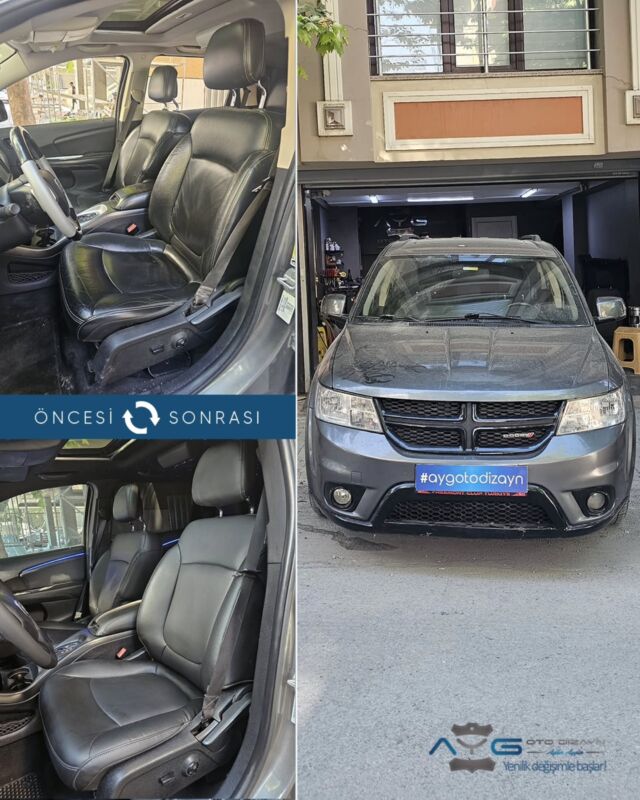 Fiat Freemont Öncesi - Sonrası
Araç sahibine iyi günlerde kullanmasını diliyoruz.🤗

✅Araçta yapılan işlemler:
➡️Koltuk Döşeme
➡️Kapı Döşemesi Kaplama
➡️Yıldız Tavan
➡️Ambiyans Aydınlatma
➡️Taban Halısı Temizliği
➡️Direksiyon Kaplama
➡️7 Kemer Yenileme
➡️Plastik Aksam Boyama
➡️Karbon Kaplama
➡️Geri görüş ve Yol Kayıt Kamerası
➡️Araç içi Buzdolabı
➡️Araca Özel Yan Basamak
➡️Araca Özel Portbagaj 
➡️Araca Özel Eva Paspas
➡️Pasta Cila ve Boya Koruma

💰Fiyat almak için; 0534 968 60 07
Yenilik değişimle başlar!
_______________________________________________
🚘 Ayg Oto Dizayn - Profesyonel Oto Deri Döşeme
🌎www.aygotodizayn.com
☎ 0534 968 6007
🏢Ambarlı Mah. Balaban Cad.No:21/A Avcılar/İstanbul