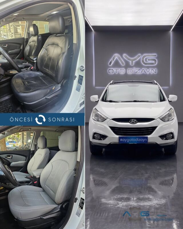 Hyundai İX35 Öncesi - Sonrası
Araç sahibine iyi günlerde kullanmasını diliyoruz.🤗

✅Araçta yapılan işlemler:
➡️Koltuk Döşeme
➡️Kapı Döşemesi Kaplama
➡️Detaylı Temizlik 
➡️Direksiyon ve Vites Topuzu Kaplama
➡️Plastik Aksam Boyama

💰Fiyat almak için; 0534 968 60 07
Yenilik değişimle başlar!
_______________________________________________
🚘 Ayg Oto Dizayn - Profesyonel Oto Deri Döşeme
🌎www.aygotodizayn.com
☎ 0534 968 6007
🏢Ambarlı Mah. Balaban Cad.No:21/A Avcılar/İstanbul