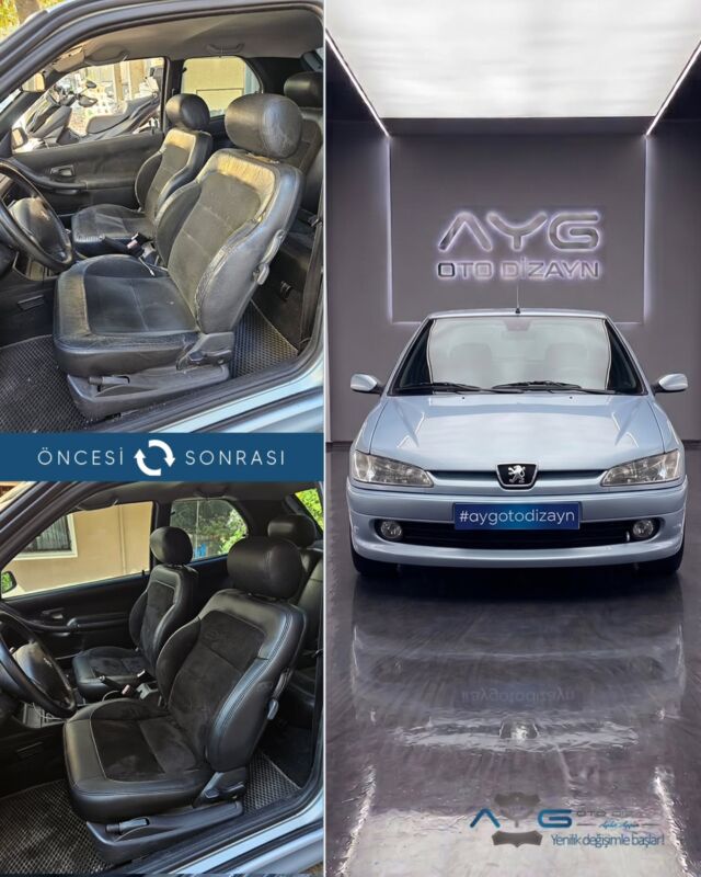 Peugeot 306 GTI Öncesi - Sonrası
Araç sahibine iyi günlerde kullanmasını diliyoruz.🤗

✅Araçta yapılan işlemler:
➡️Ön 2 Koltuk Döşeme
➡️Kapı Döşemesi Kaplama

💰Fiyat almak için; 0534 968 60 07
Yenilik değişimle başlar!
_______________________________________________
🚘 Ayg Oto Dizayn - Profesyonel Oto Deri Döşeme
🌎www.aygotodizayn.com
☎ 0534 968 6007
🏢Ambarlı Mah. Balaban Cad.No:21/A Avcılar/İstanbul